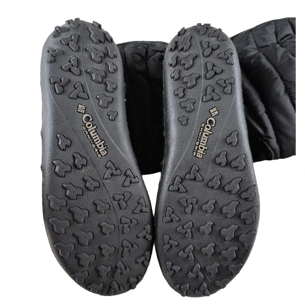 Columbia Women's Black Minx‎ Moccasin Winter Boots Waterproof Omni- Heat Size 9